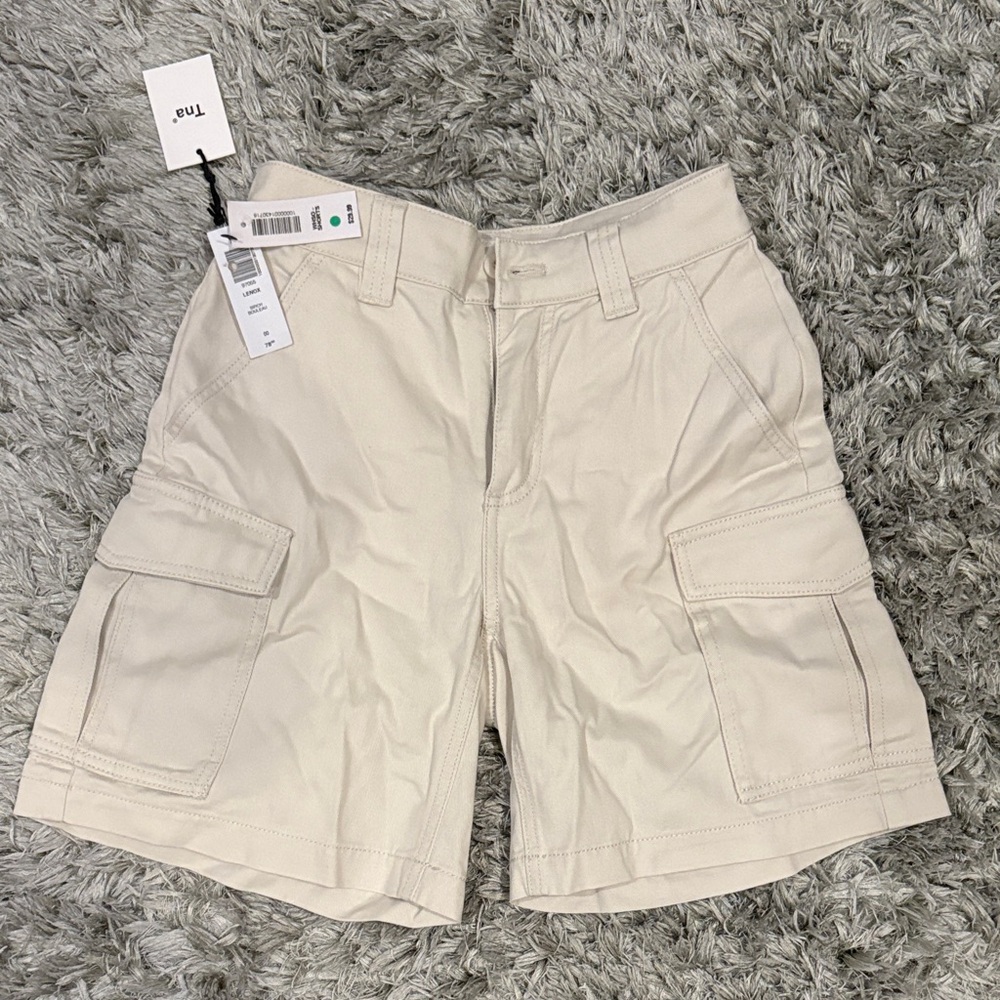 Aritzia Beige Cargo Shorts